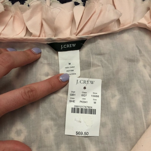 Jcrew Garden Tunic NWT pink - Picture 3 of 4